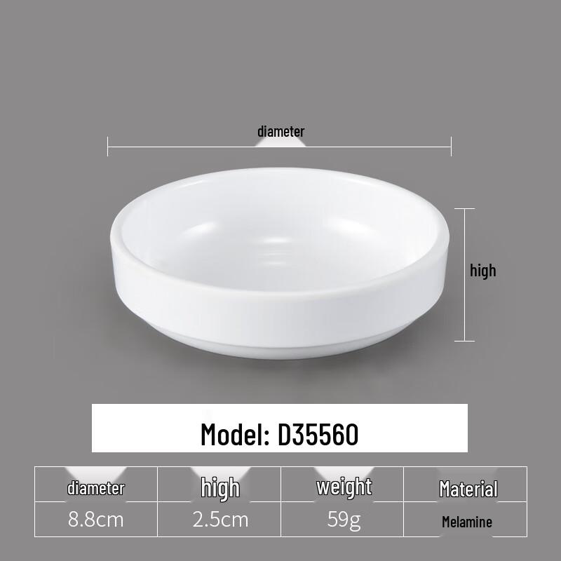Wuhe Thickened Melamine Sauce Dish