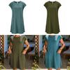 Summer Casual Dress With Ice Silk Fabric For Women And Relaxed Fit