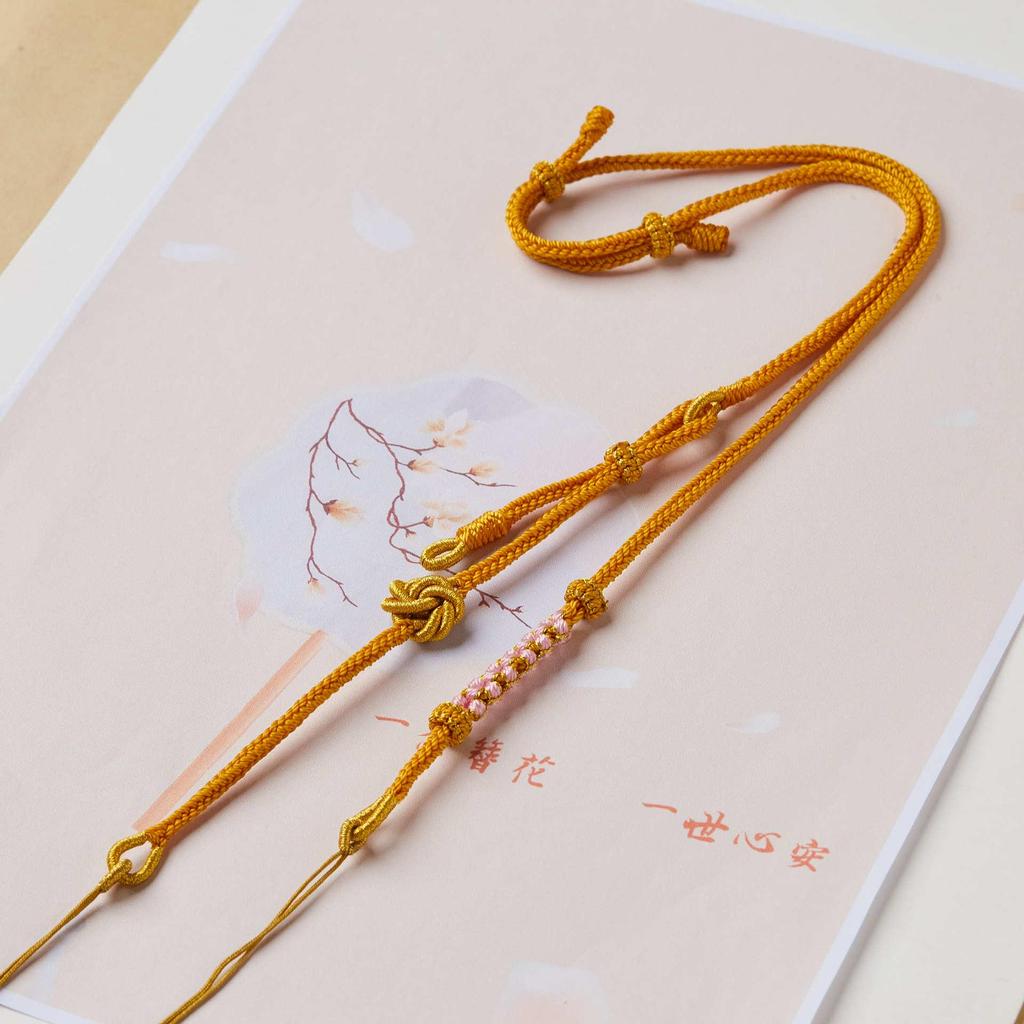 Handmade Adjustable Eight-Strand Koi Pendant Necklace