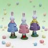 Elegant Rabbit With Dress Display Piece Easter Party Supplies Seasonal Home Accent Suitable For Various Interior Styles
