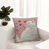 45cm Short Plush Smiling Donkey Pillowcase 2D Flat Printing Cartoon Animal Sofa Cushion Cover Home Decorative Bed Pillow Case Bedding Homes Textiles