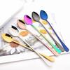3Pcs Mixing Stirring Long Handle Teaspoon Tableware Set Tea Coffee Dinnerware Soup Spoon Eating Ice Cream Honey Kitchen Cutlery