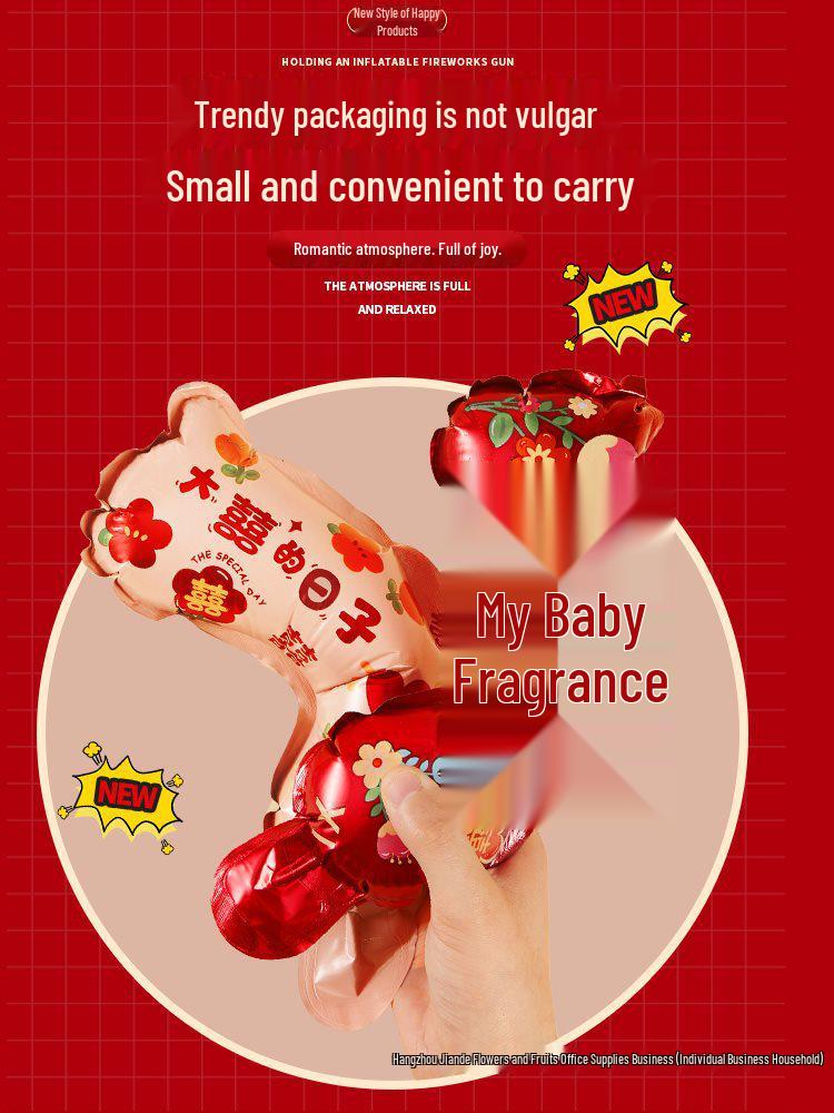 Creative Wedding Celebration Confetti Cannons & Inflatable Floral Guns