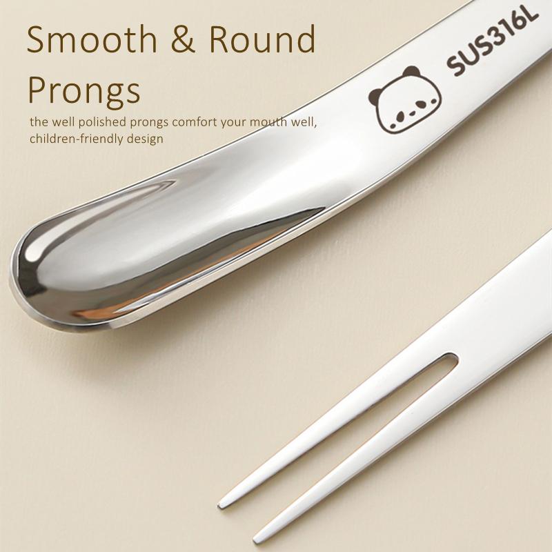 LFGB Certified Pure 316L Stainless Steel Spork 99.9% Anti-bacterial Spoon and Fork 2 in 1 Fashionable Design Party Tableware