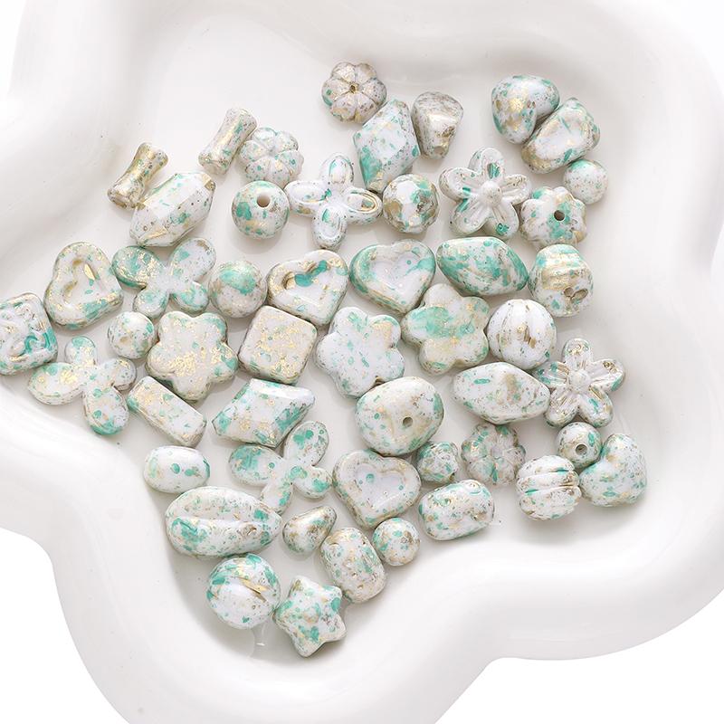 10g/bag 5-20mm Acrylic Imitation Picasso Blend Beads DIY Bracelet Necklace Earrings Jewelry Accessories