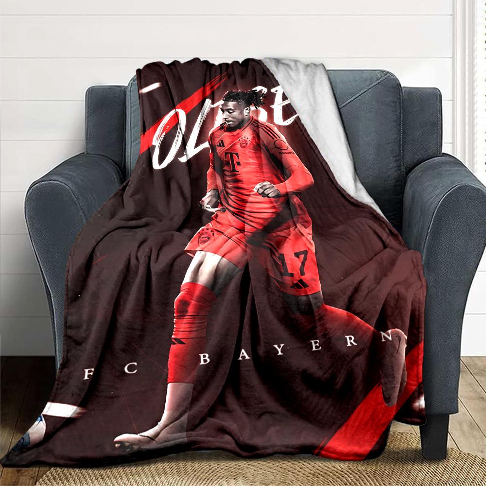 Dynamic Soccer Celebration Blankets Flannel Printed Breathable Warm Throw Blanket for Home Office Bedspreads 0708a47