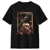 Raven Crow Y2K Grunge Aesthetic Dark Bird Goth Skull Gothic T-Shirts for Men Vintage Cotton Tees O Neck Short Sleeve T Shirts