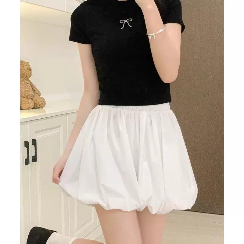 

Маленькие Шикарные Утягивающие Брюки-Тюльпаны с Высокой Посадкой и Широкими Штанинами для Женщин M белый