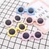 Livraison gratuite tournesol Mignon Bébé Fleur dessin animé mode coloré enfants pétale lunettes de soleil Lunettes de soleil