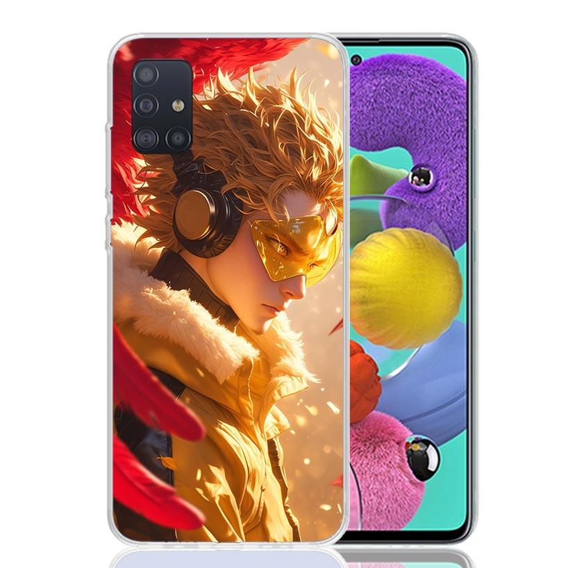 Hawks MHA My Hero A-Academy Phone Case For Samsung Galaxy A52 A32 A22 A12 A02S A50S A30S A51 A31 AA71 Note 20 Ultra 10 S10 Plus