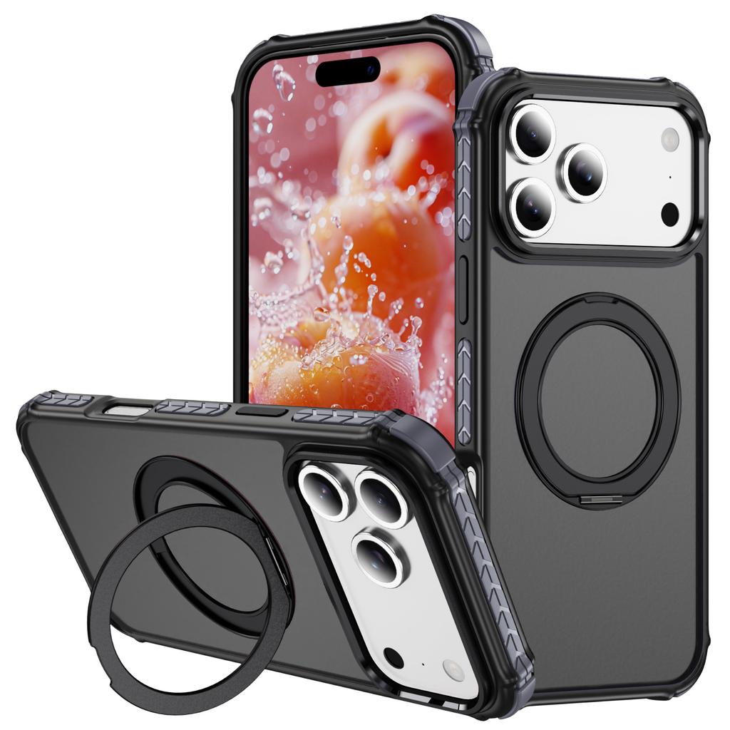 For Apple 17promax Phone Case Magnetic Transparent for IPhone 17air Anti Drop Gear Holder Phone Case