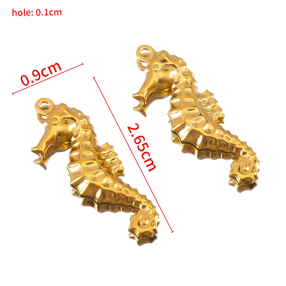 10pcs Stainless Steel Starfish Shell Charms Marine Animal Charms For Making Earrings Ocean Necklace Bracelet Jewelry Accessories