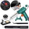 Soldering Iron Kit 60W Up To 480C Multi-Function Soldering Iron Solder Wire Desoldering Pump Tweezers Heat Soldering Gun
