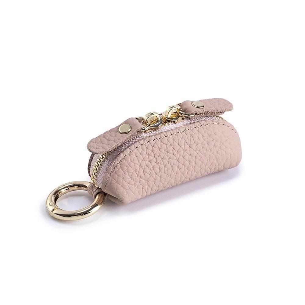 

Polyester Leather Hanging Bag Solid Color Compact Change Bag Thumb-sized Coin Purse Car Key