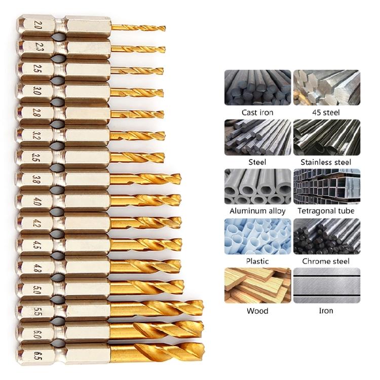 Professional Hex Shank HSS Twist Drill Bits for Mechanical Maintenance Cutter