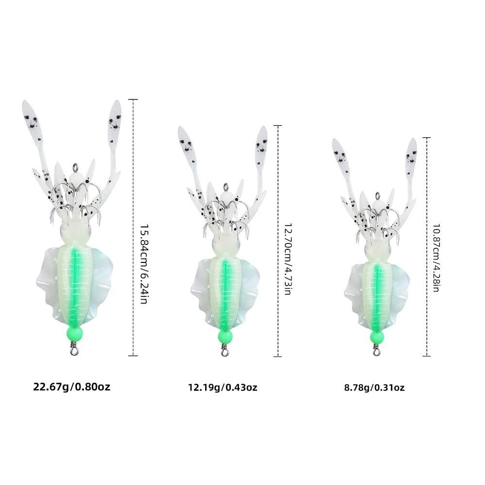Amazing Lures Squid Bait Kit Double Layered Umbrella Hook Fishing Gift  Squid Fishing