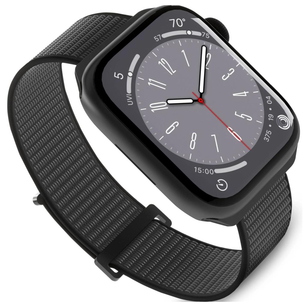 Pasek Nylonowy Puro Sport Do Apple Watch 38 / 40 / 41 Mm - Czarny