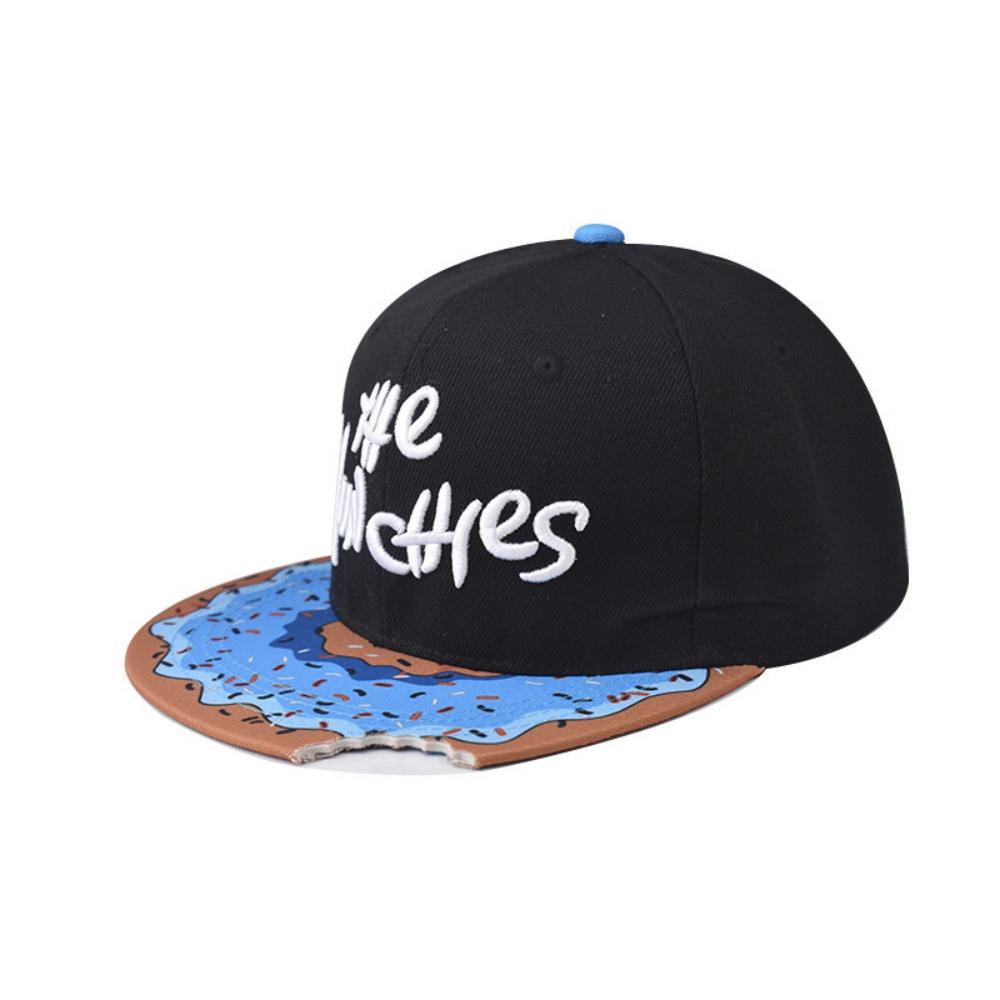 Unisex Cute Eye PIZZA Embroidery Hip-hop Hats Spring and Summer Outdoor Adjustable Casual Baseball Caps Sunscreen Hat