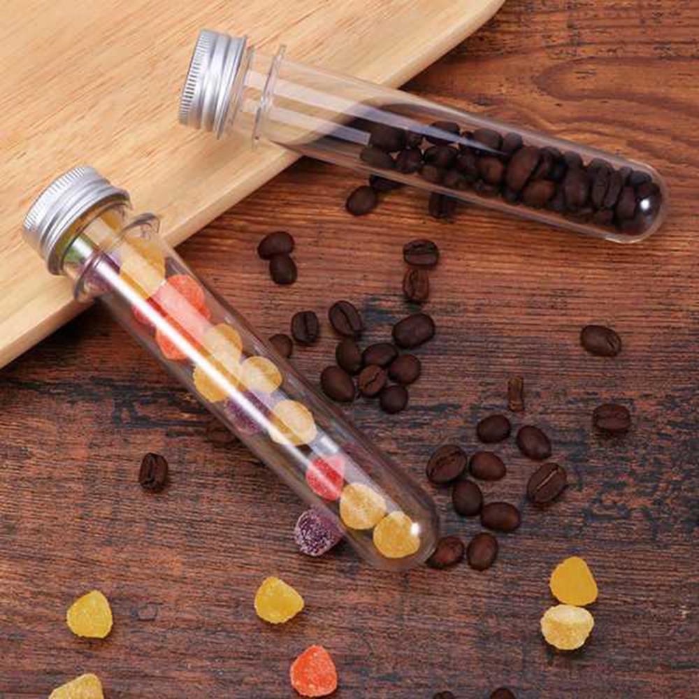 With Aluminum Cap Candy Containers Transparent Test Tubes Test Tube Bottle Plastic Test Tube