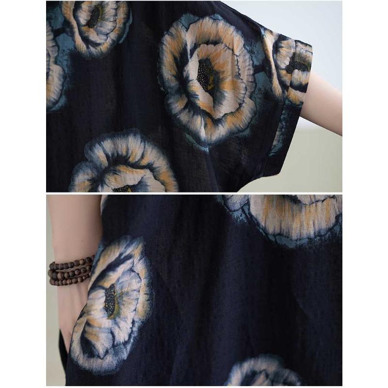 V-Neck Vintage Long Flesh-Covering Dresses