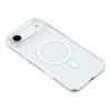 JAUCASE For iPhone 17 Air Magnetic Case Clear PC Phone Cover with Rhinestone Lens Frame/AI Button