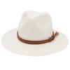 Summer Straw Woven Hat Wide Brim UV Protection Beach Panama Hat Soft Breathable Fedora Sun Hat