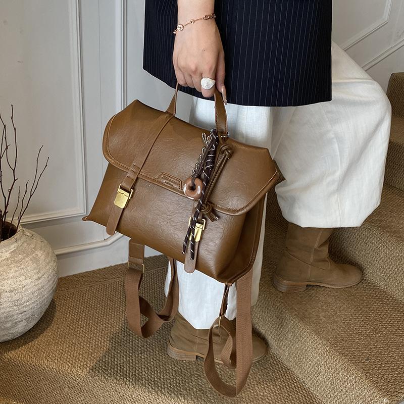 Tote Bag Women's Large Capacity 2025 New Autumn and Winter Versatile Casual Shoulder Underarm Commuter Bag Multi-functional Backpack