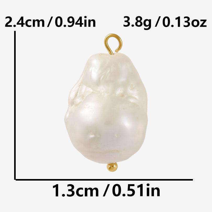 1pcs Irregular Geometric Round Square Real Natural Shell Pearl Charms For Jewelry Making Bulk Handmade Earrings Pendant Material