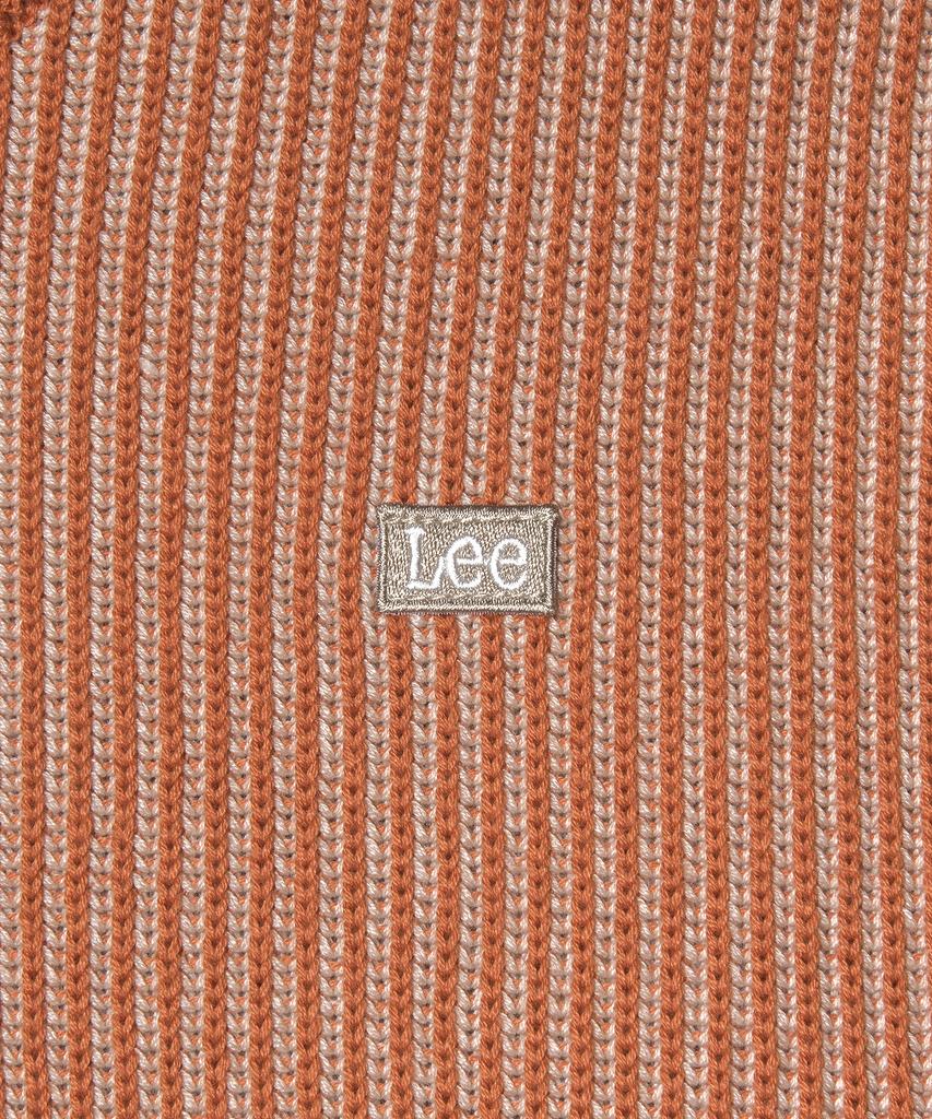 LEE Oversized Two-Tone Knit Vest Coral