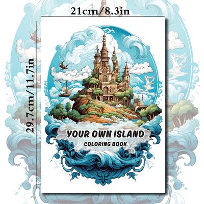 1pc, A4 Teenagers Coloring Book, Adult Coloring Book, 25 Different Patterns, 100gsm Thick Paper, Stress Relief, Birthday Gift