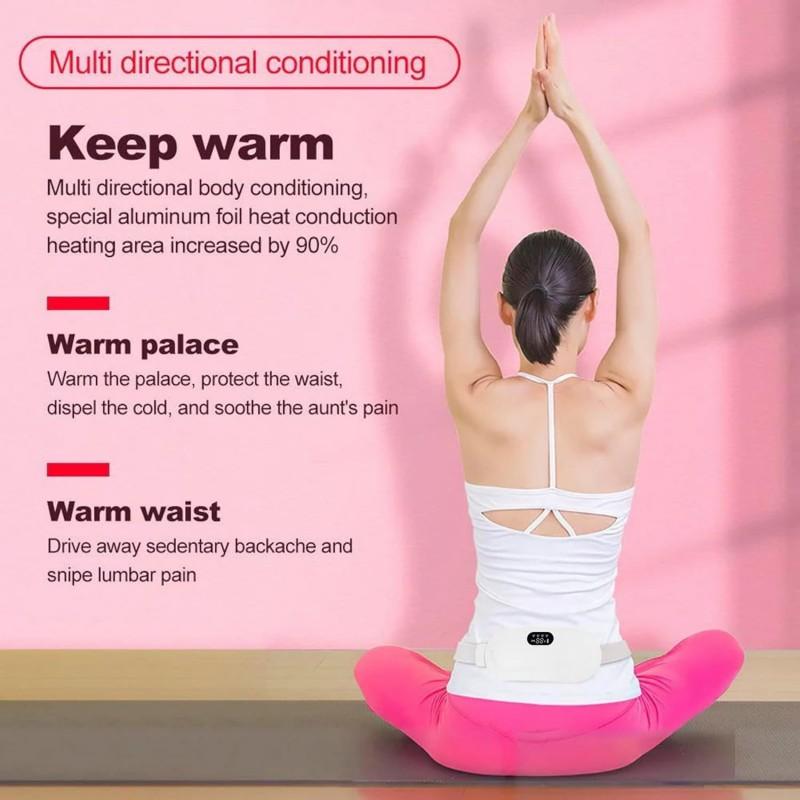 Warming Palace Belt Women Menstrual Heating Waist Massager Hot Compress Period Relief Belt Portable Intelligent Heating Massage Waist Belt