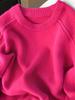 Versatile crew neck pullover sweater women's autumn and winter new loose lazy wind knitted sweater top platform supply chain