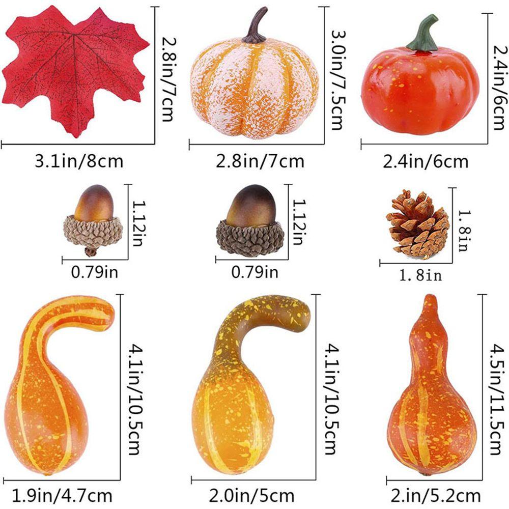 Faux Decoration Lifelike DIY Craft Simulation Props Halloween Artificial Pumpkin Fake Vegetable