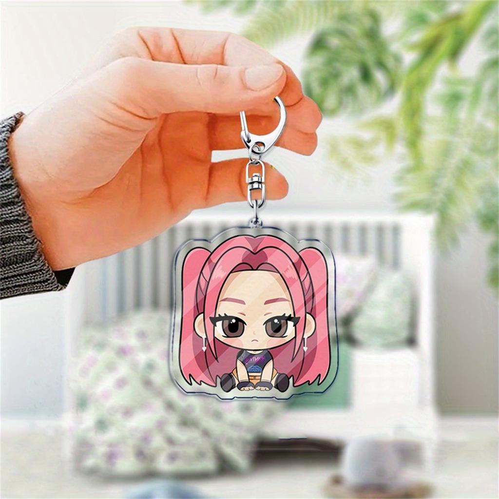 K-POP Group Exquisite Anime Character Acrylic Plate Keychain Pendant
