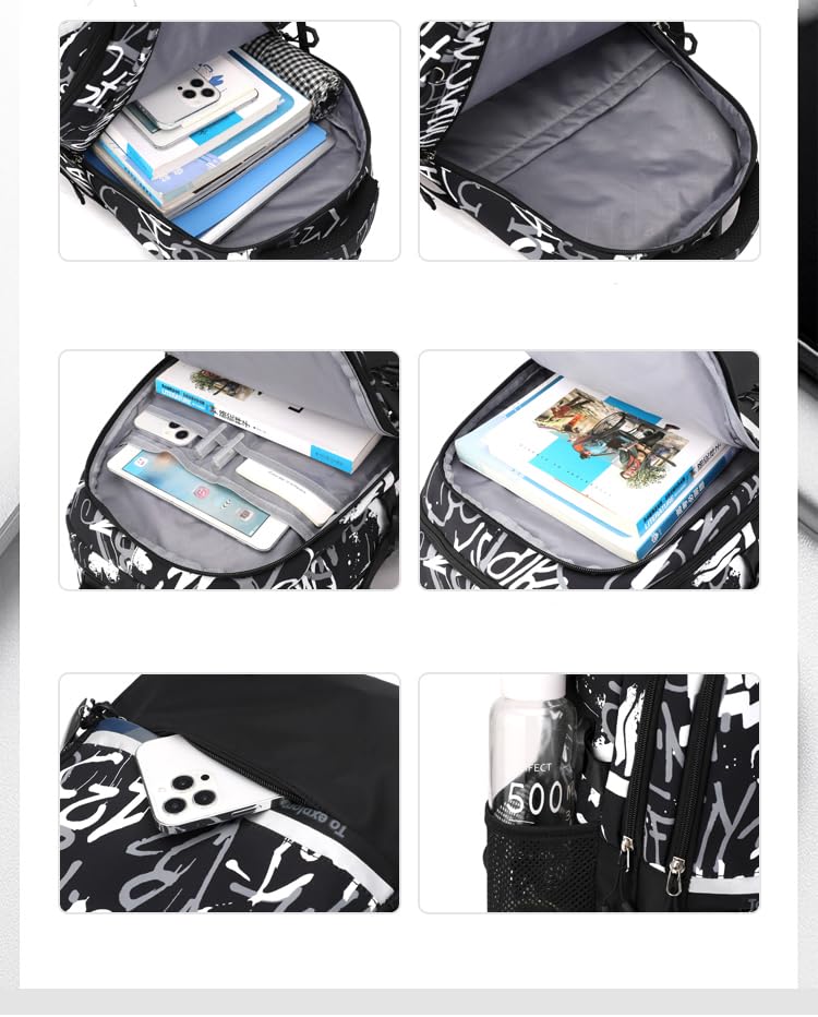 ZESU Korean Backpack, Large Capacity, for Students, High School Students, Middle School Students, Elementary School Students, Boys, and Men,