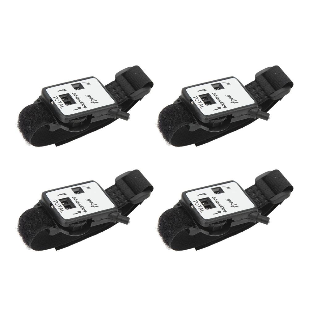 4pcs Easy-Press Button Score Keeper Manual Counting Dial Tally Counter Golf Accessory Golf Rounds