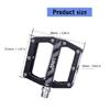 Light Weight Bicycles Platform Pedals 8 Pins Nonslip Bicycles Pedals for Mountain Cycling Road Bicycles Enduring