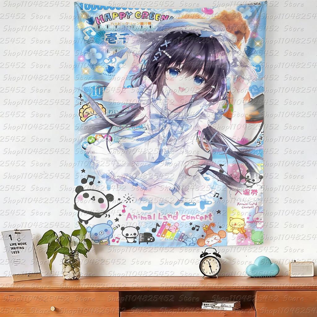 Kawaii Huisdecoratie Wandkleed Schattig Huisdecoratie Wandkleed Anime Meisje Wandkleed Schattig Meisje Wandkleed