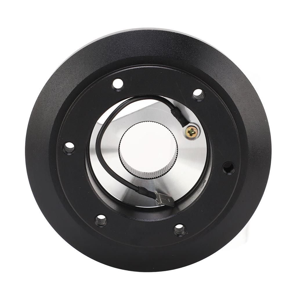 6-Loch-Lenkradadapter, schwarzes Aluminium, verbessert den Fahrkomfort für A3 A4 A6 A8