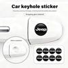 14mm Car Key Emblem Auto Control Keychain Sticker Decoration Accessories For Grand Cherokee Wrangler JK Renegade Gladiator