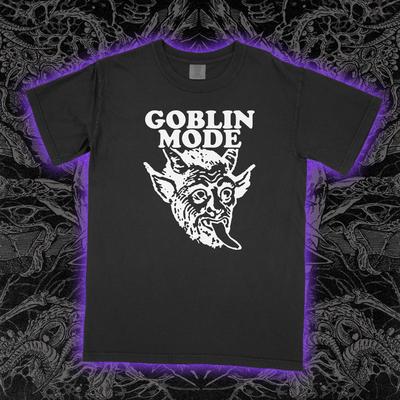 GOBLIN MODE Shirt Horror Satan Death Ritual Demons Pentagram  Unisex Tee