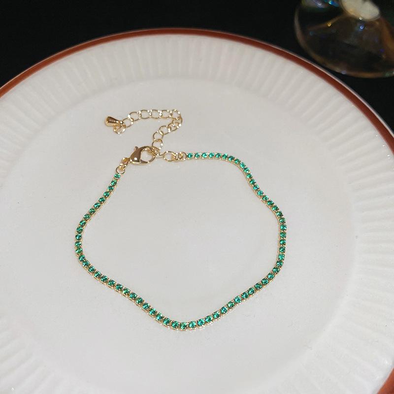 High-End Zircon Floral Heart Bracelet - Luxurious Sparkle for Women