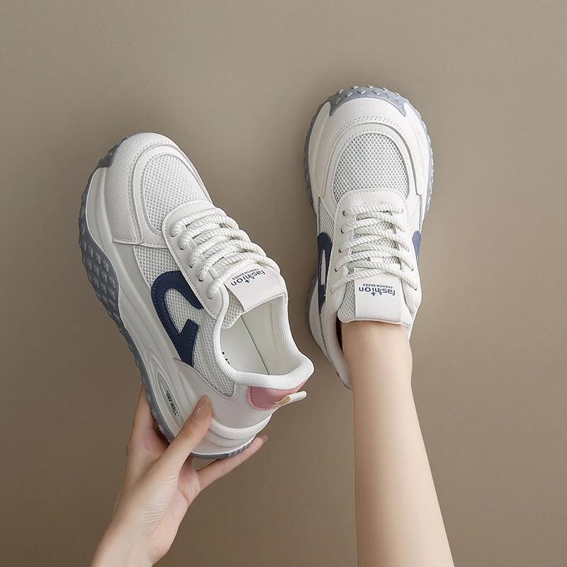 

Кроссовки женские дизайнерские ретро кроссовки модные повседневные нубук кожа верх увеличенная платформа кроссовки женские туфли 35