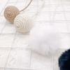 Hanging Furry Balls Cat House Toys Accessories Sisal Hang Ball Pet Toy Supplies
