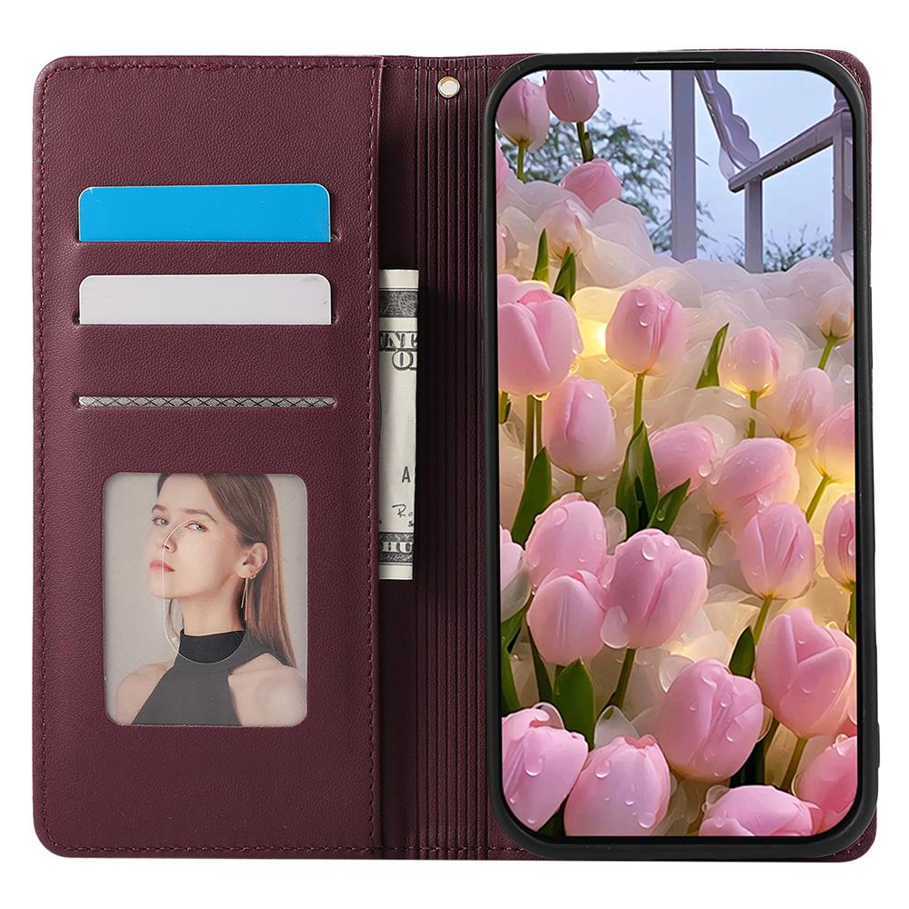For Samsung Galaxy S26 Case with Zipper Card Holder Retro Leather TPU Phone Cover