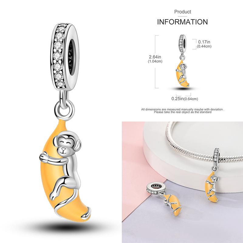 Copper Golden Charm Crown Family Tree Safety Chain Hollow Beads Fit Original Bracelets Women Jewelry Diy