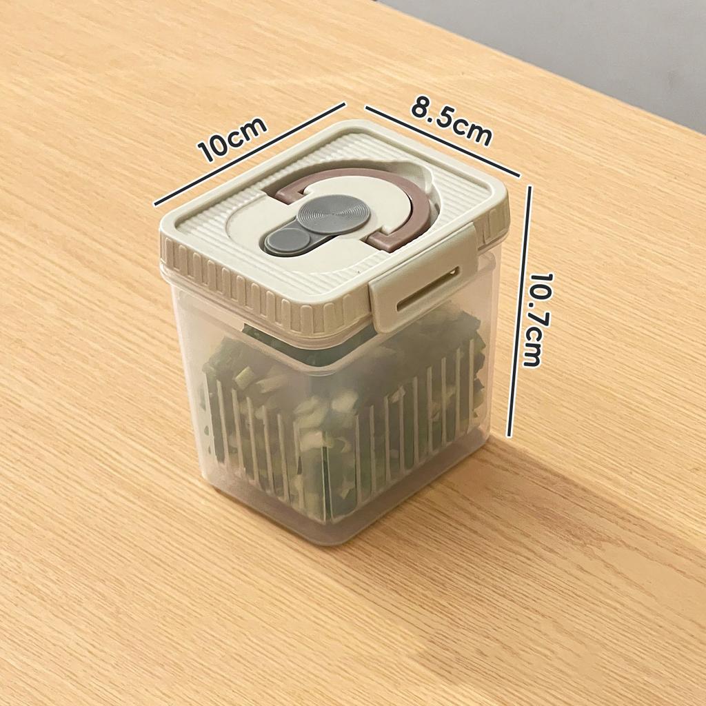 Clear Plastic Food Storage Box Portable Moisture Proof Sealed Snacks Grain Storage Container Drain Fruit Box Kitchen Organizer