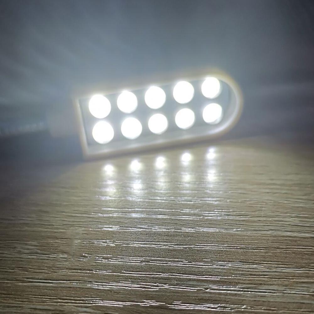 AC110 245v 0.5w 10 LED Sewing Machine Light Lamp Magnetic Fixed Base Button Switch Flexible Bendable Gooseneck