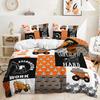 Three-Piece Construction Site Truck Decorative Quilt Cover Digital Printing Kit Bedding