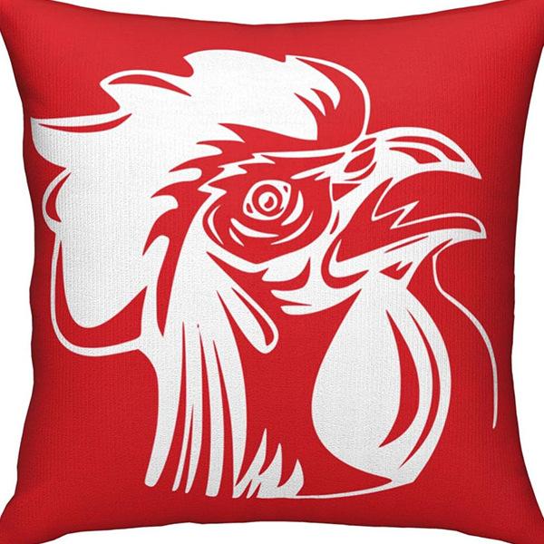 Creative Cartoon Cute Animal Print Linen Pillow Case Home Sofa Car Decoration Pillow
